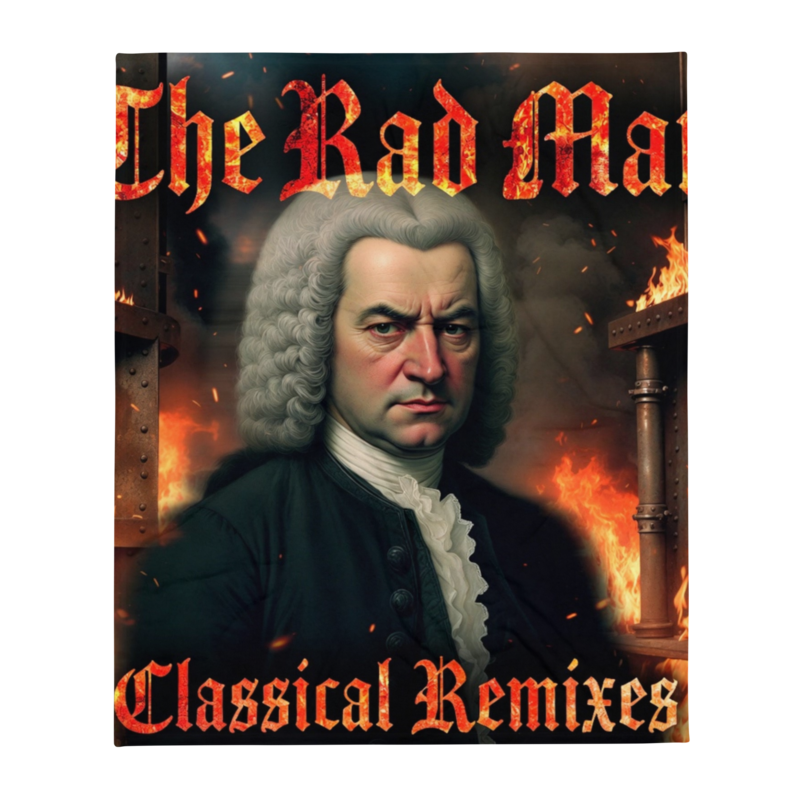 The Rad Man - Classical Remix 1 Throw Blanket Printful preview