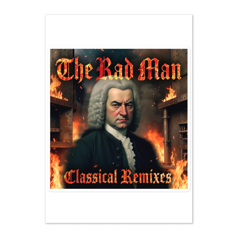 The Rad Man - Classical Remix 1 Sticker Sheet Printful preview