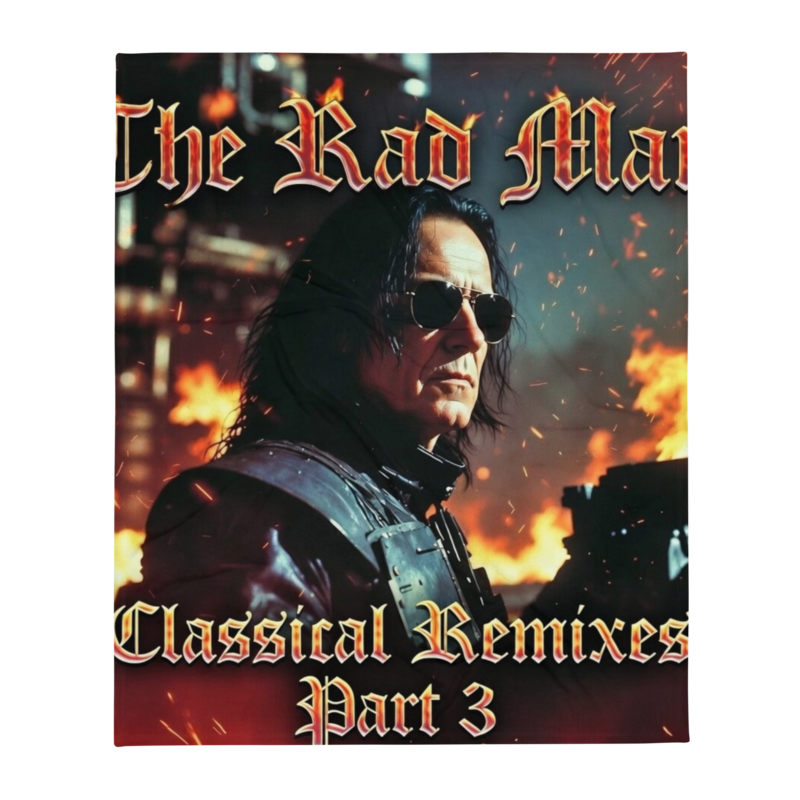 The Rad Man - Classical Music 3 Throw Blanket Printful preview