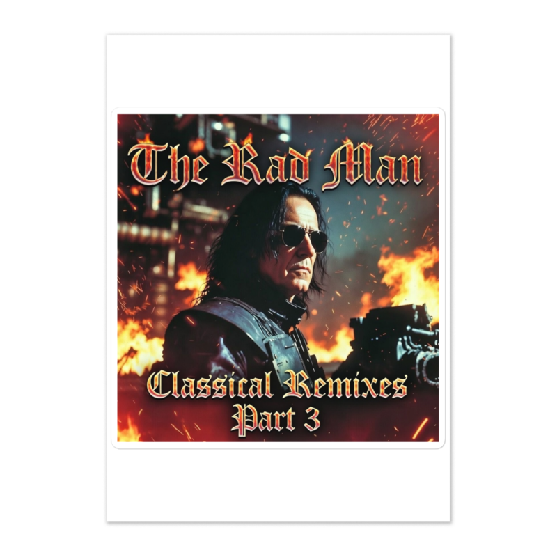 The Rad Man - Classical Music 3 Sticker Sheet Printful preview