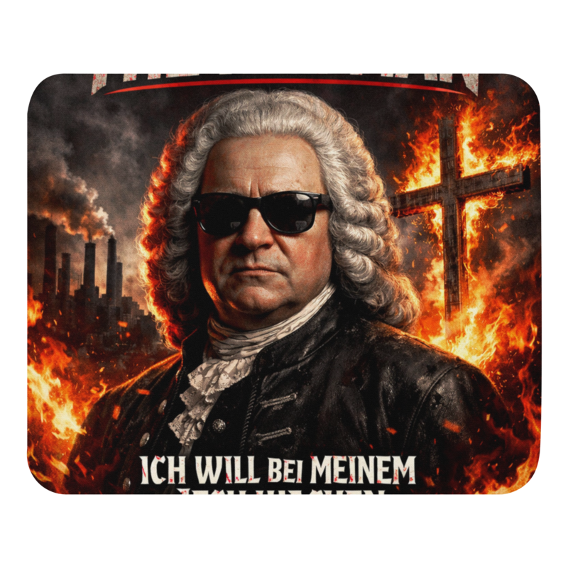 The Rad Man - Ich Will Bei Meinem Jesu Wachen Mouse Pad Printful preview
